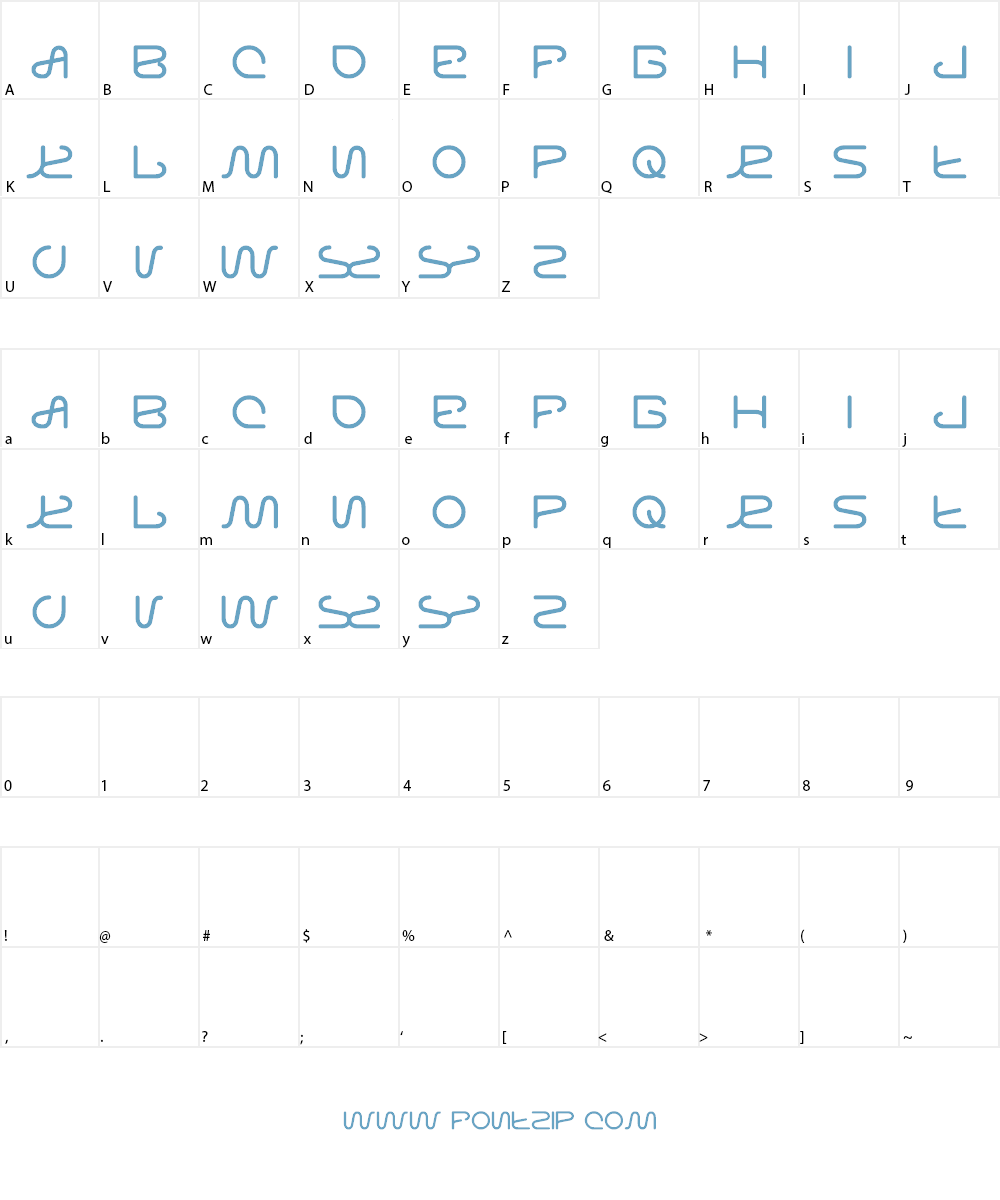 letting the cable sleep Font Character